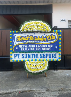 Papan Bunga Duka di Tuksono